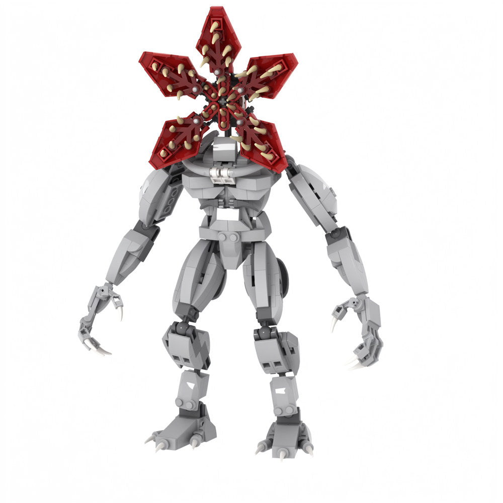 Bouwfiguur Stranger Things Demogorgon wit 481 onderdelen, vooraanzicht