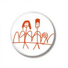 Button 44 mm Stranger Things tekening van Will