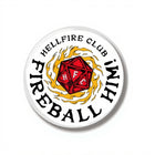 Button 44 mm Stranger Things Hellfire Club Fireball