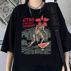 Dames-T-shirt Stranger Things Attack of the 50 ft Demogorgon