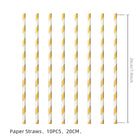 Papieren rietjes Stranger Things (set van 10)