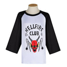 Heren-T-shirt Stranger Things Hellfire Club met raglanmouwen
