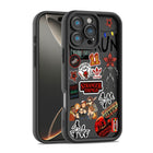 Siliconen iPhone-hoesje Stranger Things stickers Hellfire Club