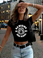 Croptop Stranger Things Hawkins High School 1983