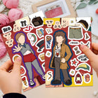 Stickers Stranger Things getekende personages (8 vellen)