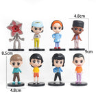 Set van 8 figuren Stranger Things de vriendengroep uit Hawkins serie B
