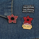 Set van 3 pins Stranger Things alfabetmuur en Demogorgon