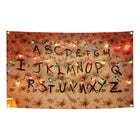 Wandvlag Stranger Things alfabetmuur behang