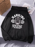 Sweater met capuchon Stranger Things Hawkins Strange School 1983