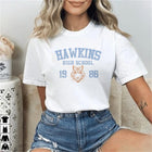 Dames-T-shirt Stranger Things Hawkins High School 1986