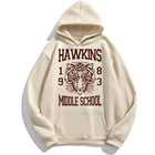 Beige trui Stranger Things Hawkins Middle School