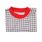 Geruite blouse met rode kraag Stranger Things Max Mayfield-stijl