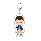 Chibi-sleutelhanger Stranger Things Eleven in roze jurk