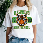 Dames-T-shirt Stranger Things Hawkins High School tijger