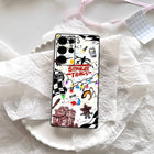 Mat Samsung-hoesje Stranger Things krabbels