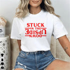 Dames-T-shirt Stranger Things Stuck in the Upside Down