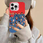 Mat iPhone-hoesje Stranger Things getekende vriendengroep
