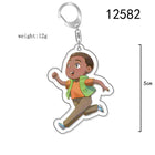 Chibi-sleutelhanger Stranger Things rennende Lucas Sinclair