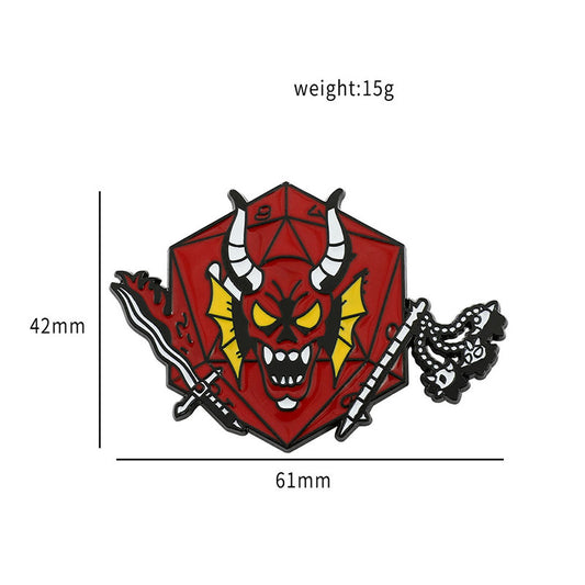 Pin's Stranger Things Hellfire Club vu de face