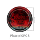 Borden Happy Birthday Stranger Things rood 18 cm (set van 10)