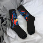 Sokken Stranger Things Demogorgon neon blauw