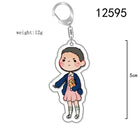 Chibi-sleutelhanger Stranger Things Eleven blonde pruik en wafel