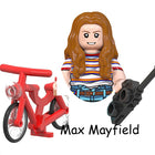 Mini-bouwfiguur Stranger Things Max Mayfield en haar rode fiets