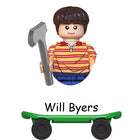 Mini-bouwfiguur Stranger Things Will Byers op het skateboard