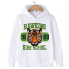 Kindertrui Stranger Things Hawkins High School 1983 wit