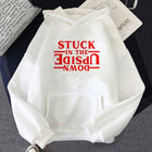 Witte hoodie Stranger Things Stuck in the Upside Down