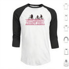 Heren-baseballshirt met 3/4-mouwen Stranger Things Very Merry Christmas ondersteboven