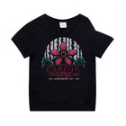 Zwart kinder-T-shirt Stranger Things Demogorgon-jager