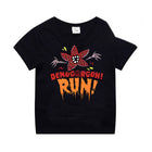 Zwart kinder-T-shirt Stranger Things Demogorgon Run