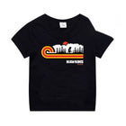 Zwart kinder-T-shirt Stranger Things de fietsen van Hawkins