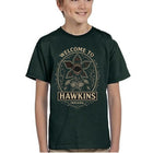 Groen kinder-T-shirt Stranger Things Welcome to Hawkins