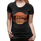 Dames-T-shirt Stranger Things Welcome to Hawkins Indiana embleem